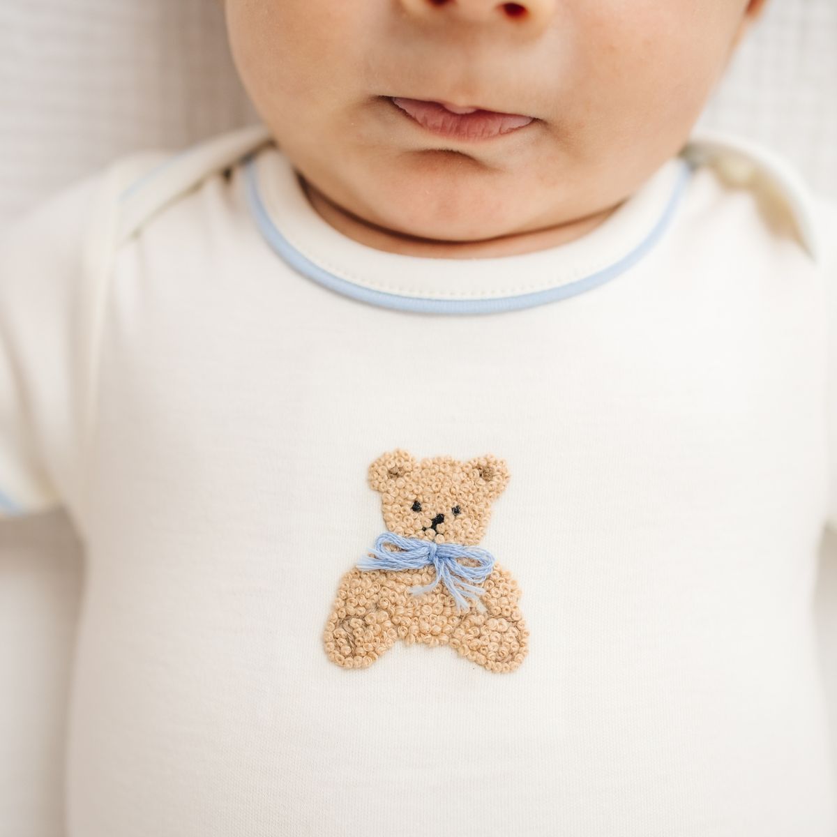 Bear Hugs Lap Bodysuit: Sky
