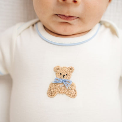 Bear Hugs Lap Bodysuit: Sky