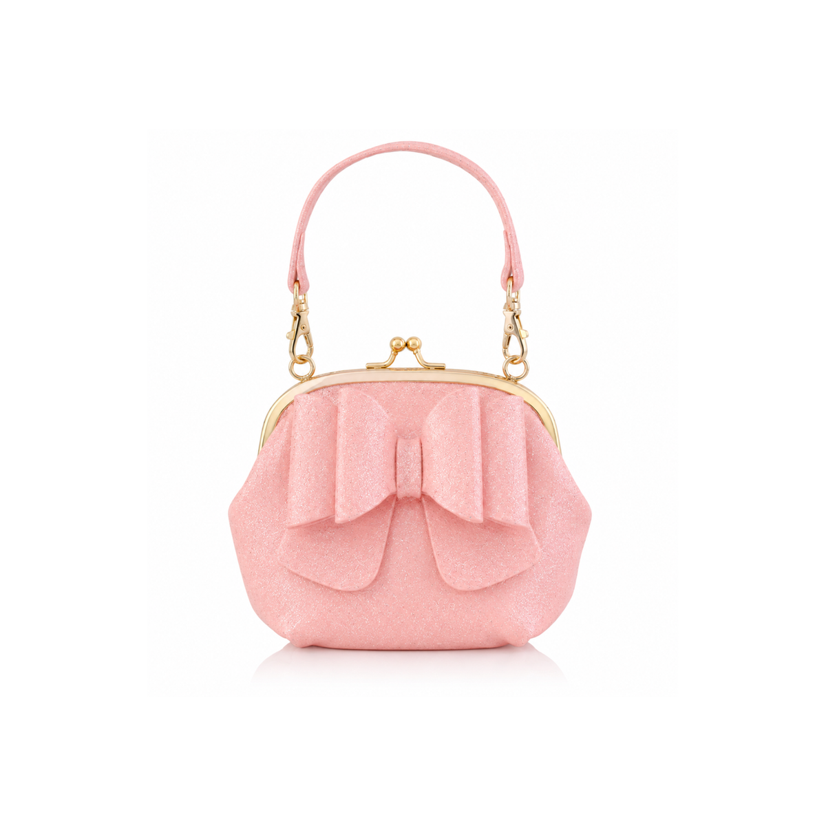 Hadley Petite Handbag: Pink Sparkle
