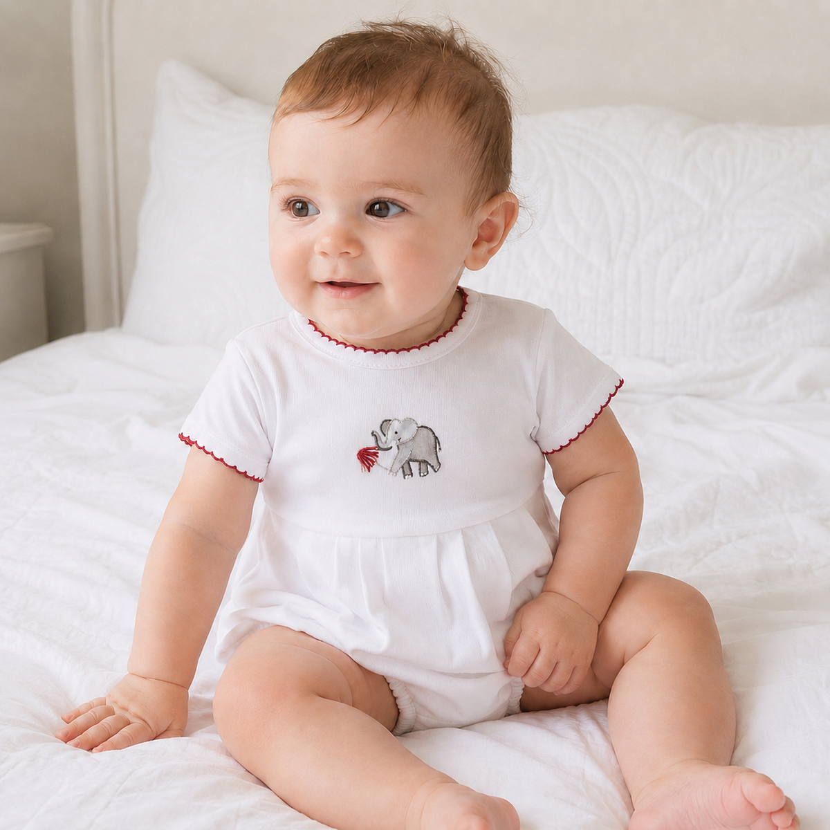 Roll Baby Roll Crimson S/S Boy Bubble