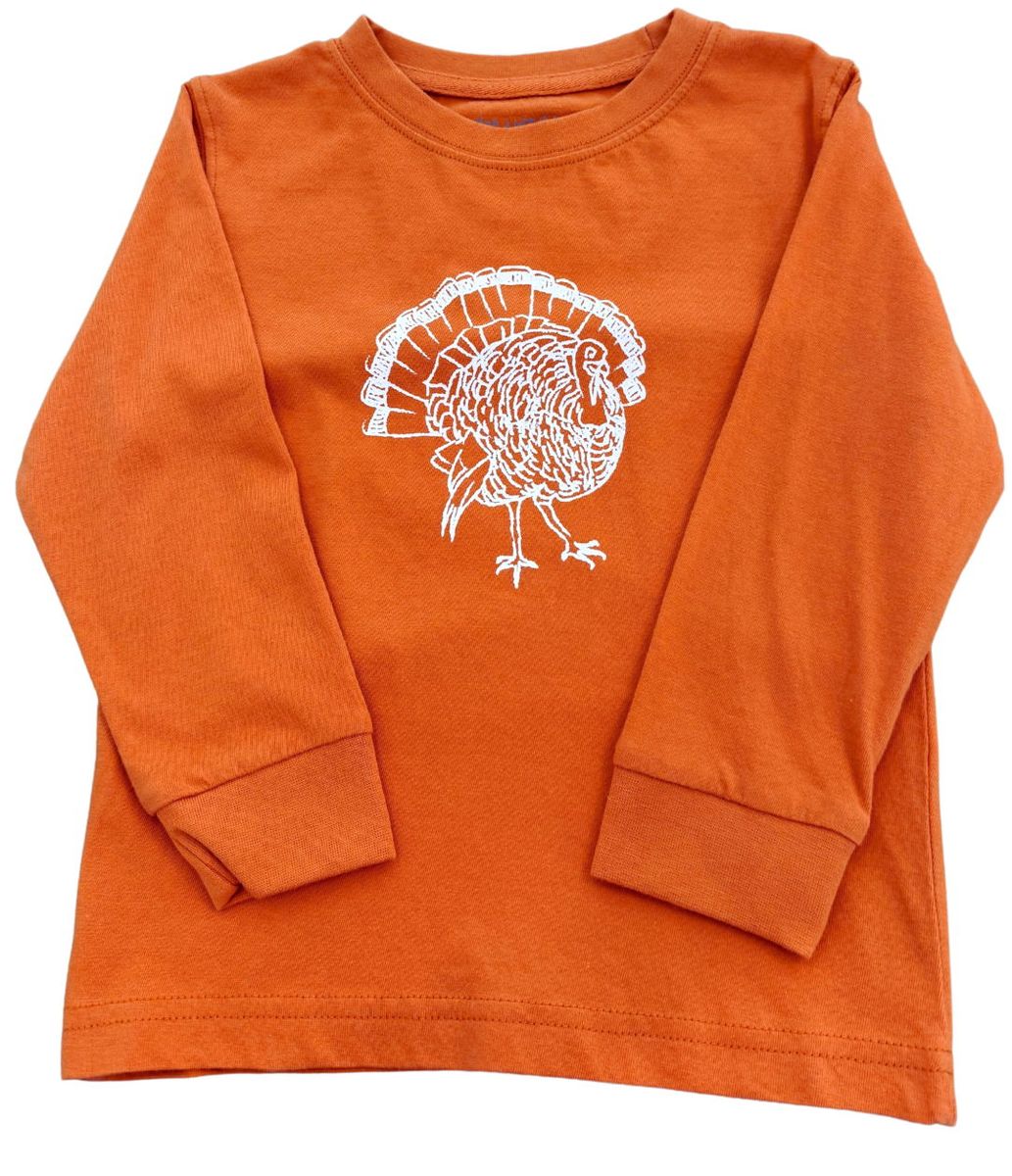 LS Burnt Orange Turkey T-Shirt