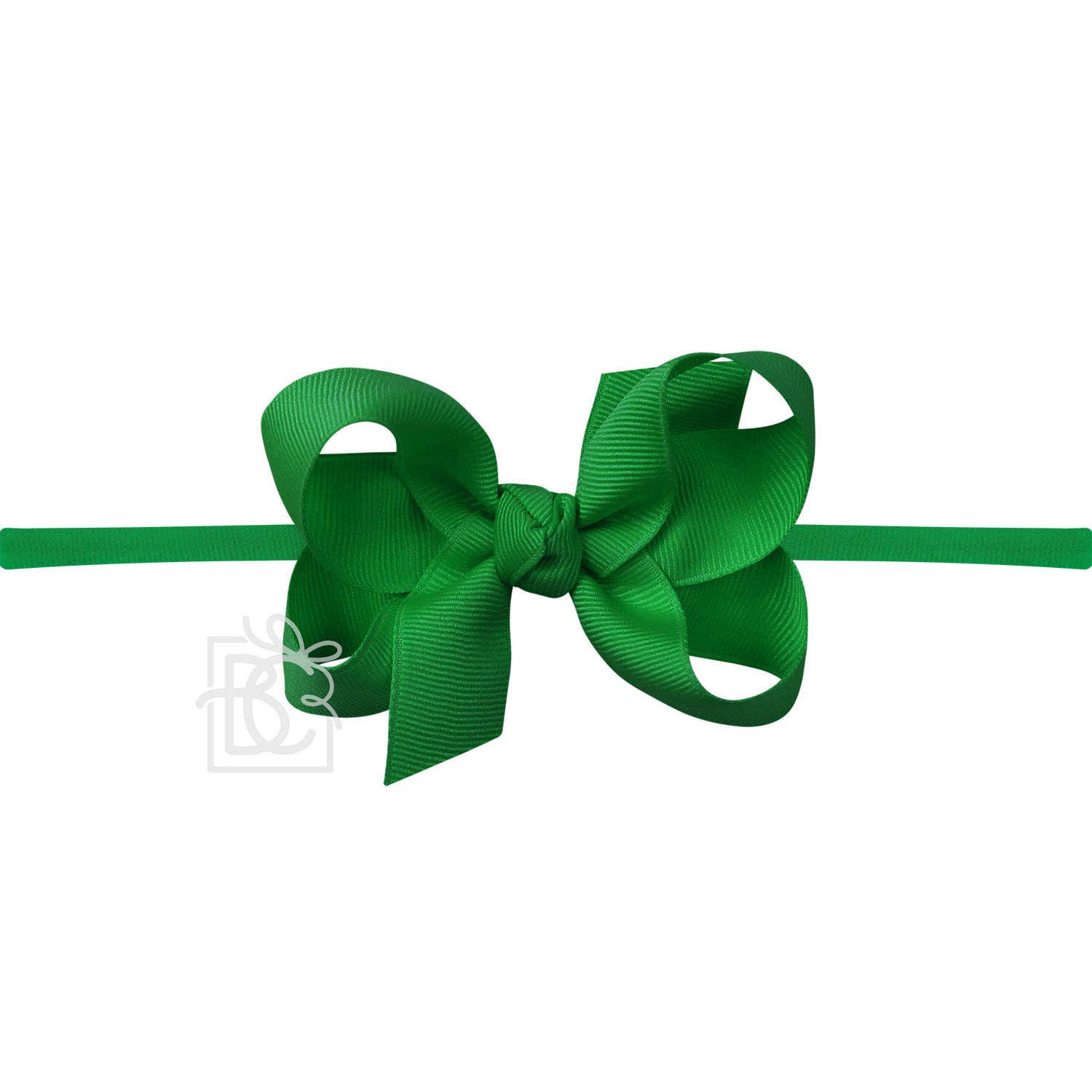 3.5&quot; Infant Headband Hairbow: Emerald