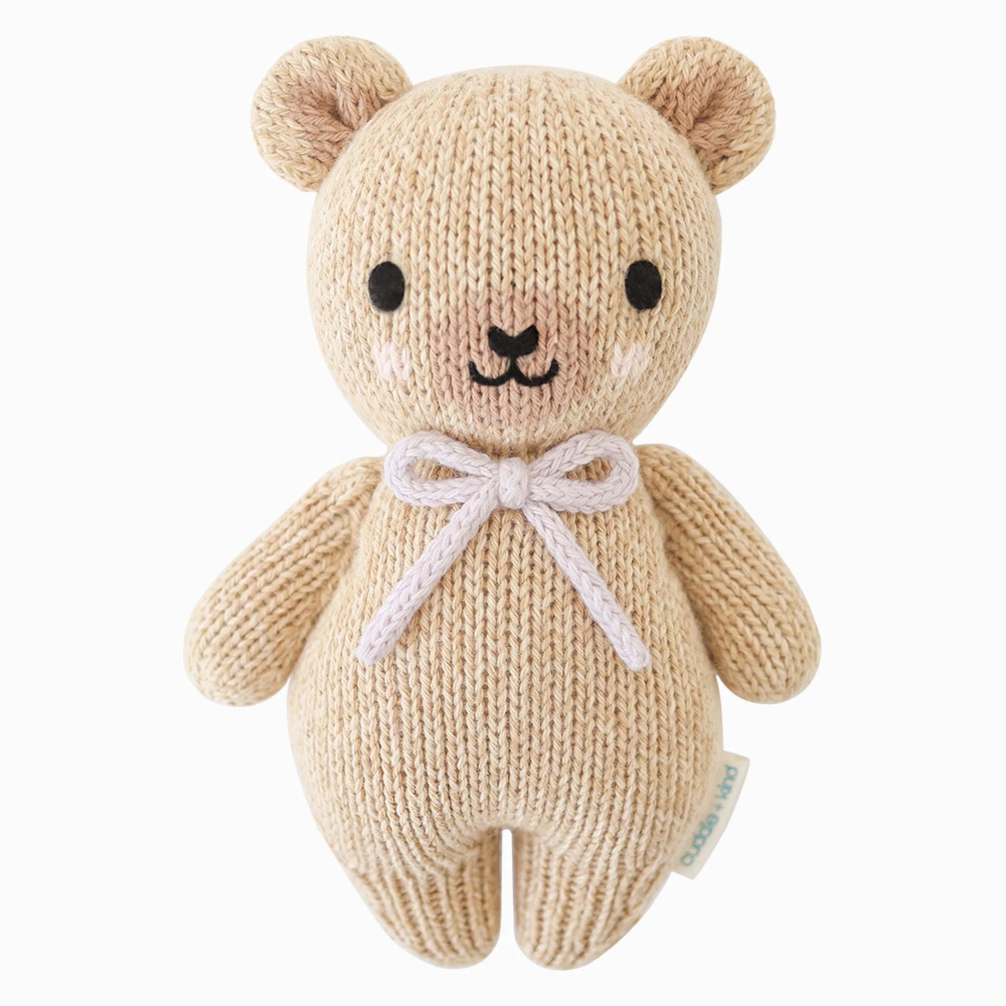 Baby Honey Bear: Lavender Bow