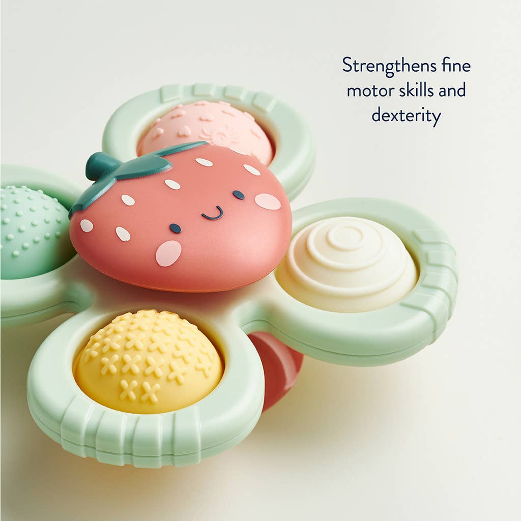 Itzy Pop &amp; Whirl™ - Bath + Travel Toy: Strawberry