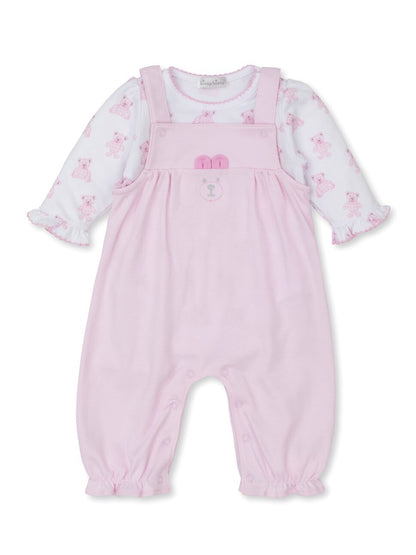 Kissy Kissy Beary Plaid Playsuit (Pink) - 2 piece set