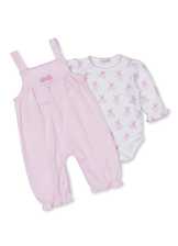 Kissy Kissy Beary Plaid Playsuit (Pink) - 2 piece set