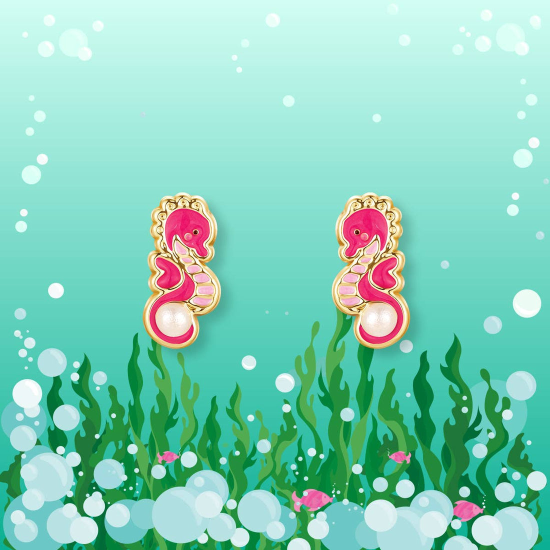 Seahorse Cutie Stud Earrings