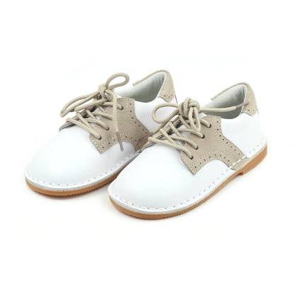 Rowan Saddle Shoe: White/Sand