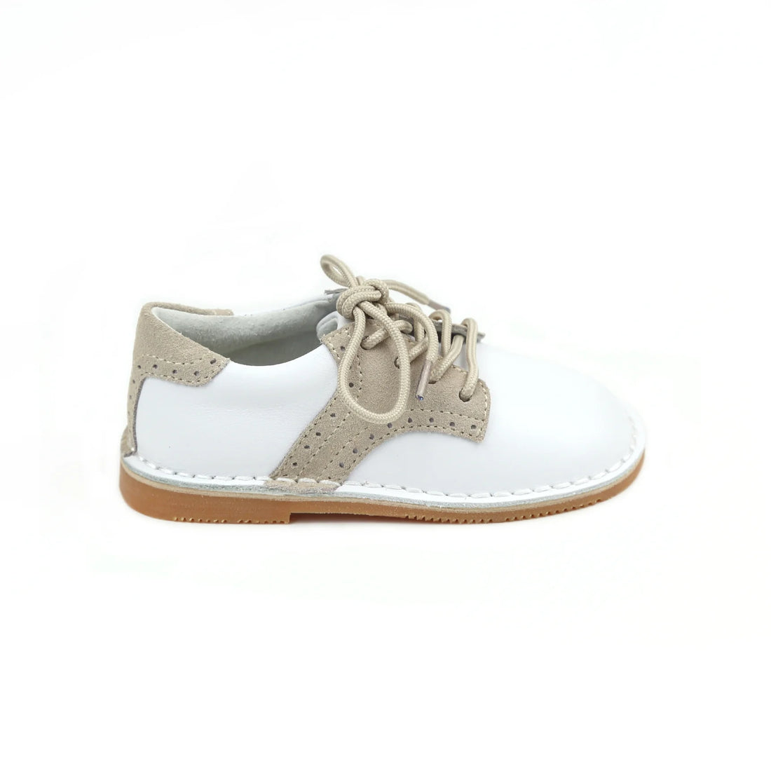 Rowan Saddle Shoe: White/Sand