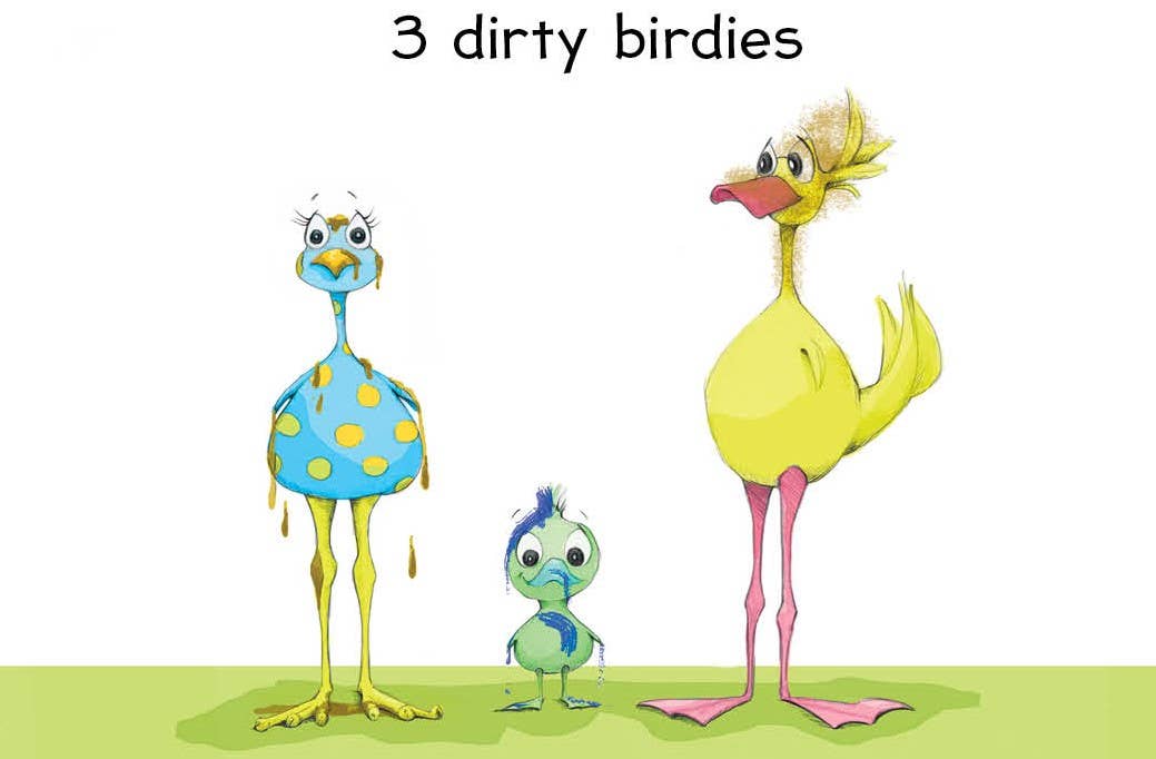 Dirty Birdies Toddler Board Book