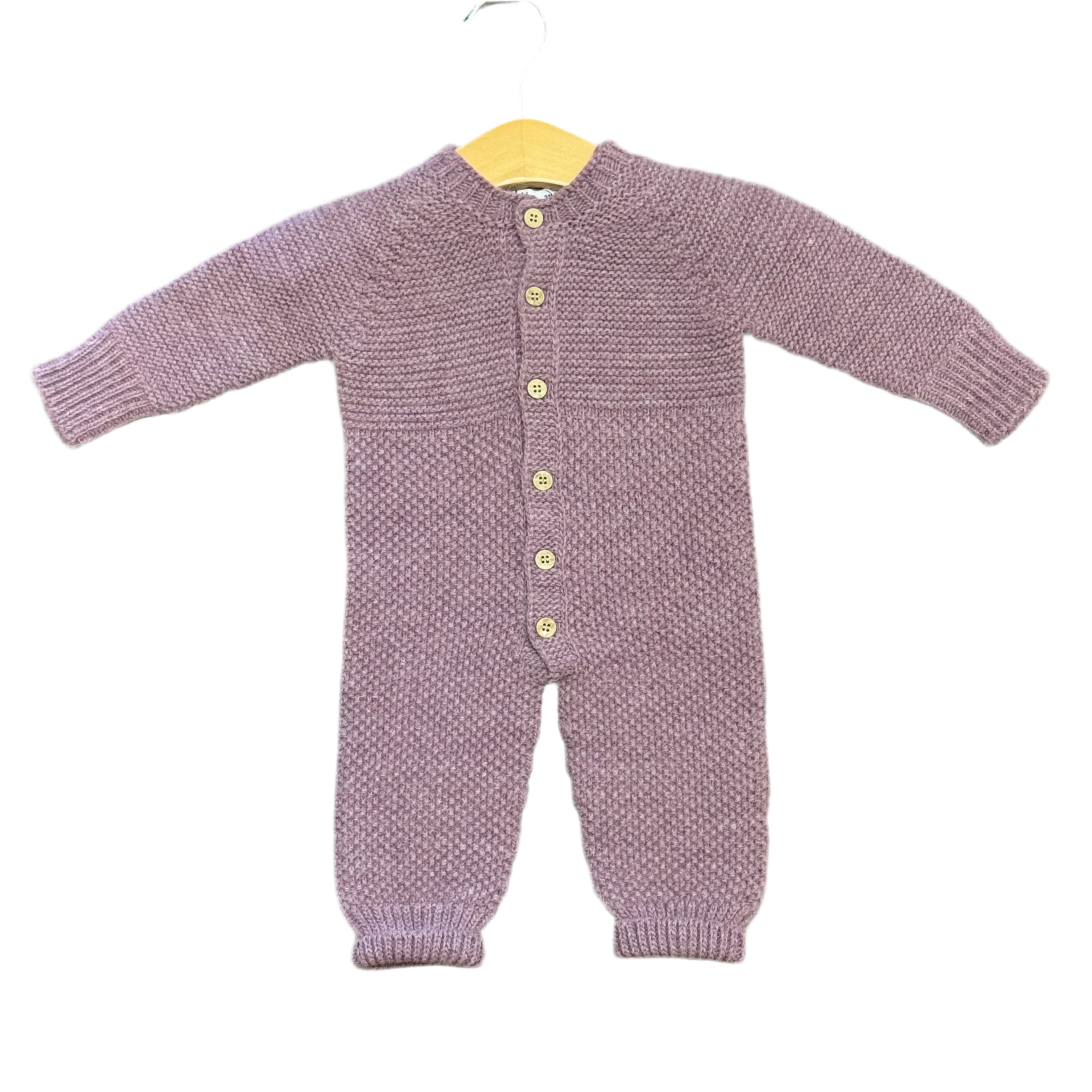 Knitted Sweater Romper: Morado