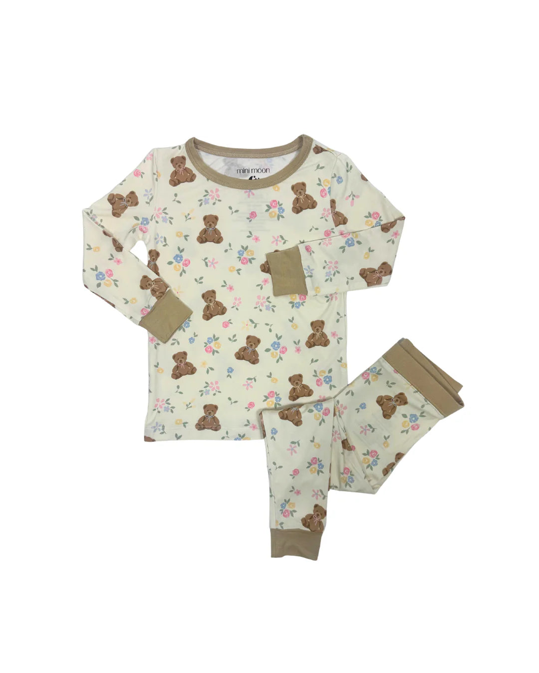 2 Piece Bamboo PJs: Teddy in Bloom