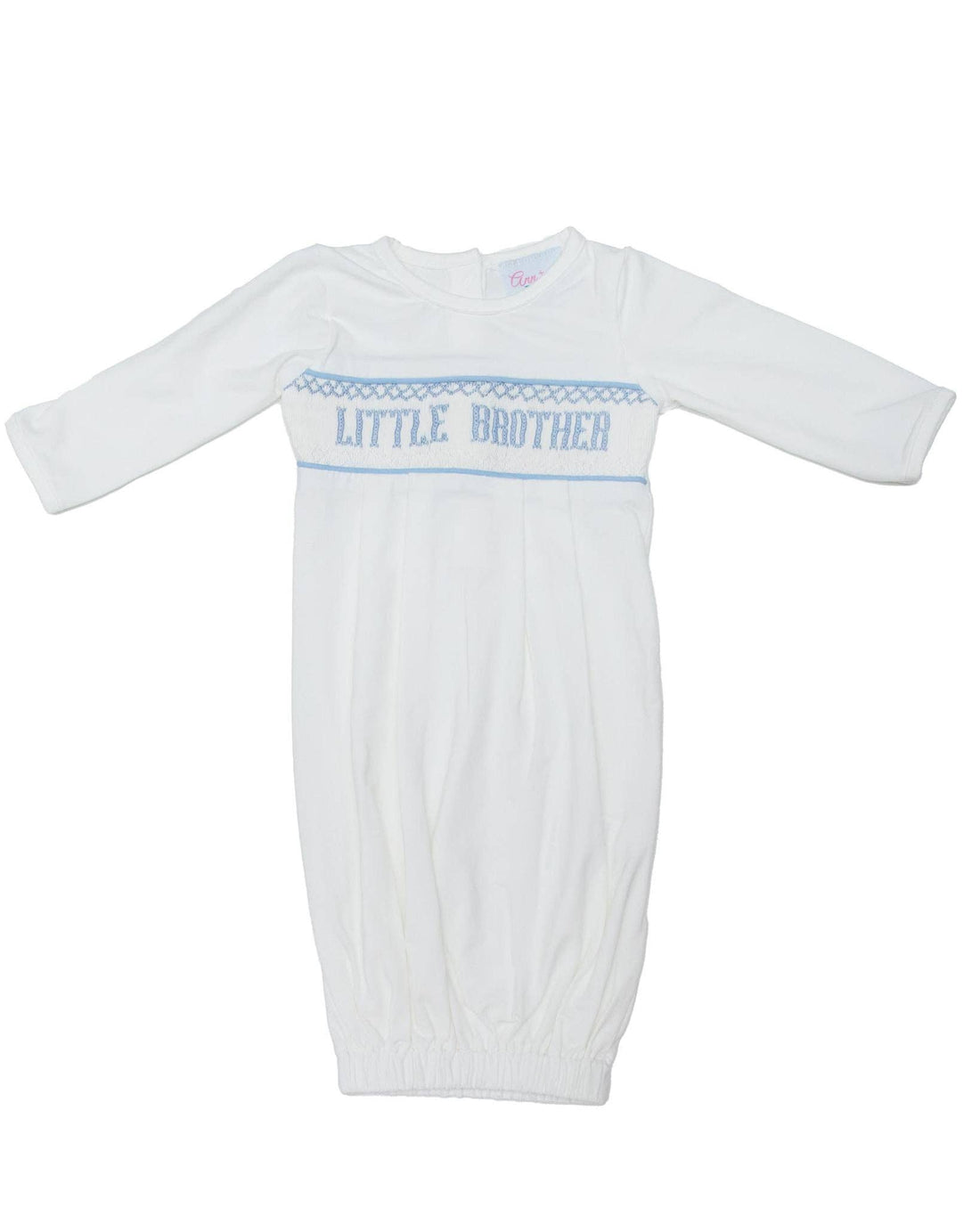 Little Brother Smocked Gown and Cap Set