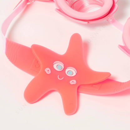 Melody the Mermaid Mini Swim Goggles Neon Strawberry