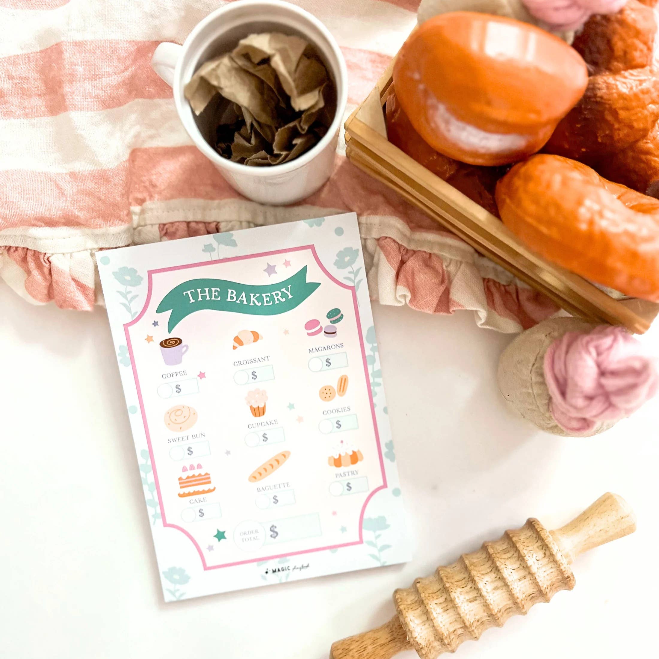 The Bakery Pretend Play Notepad