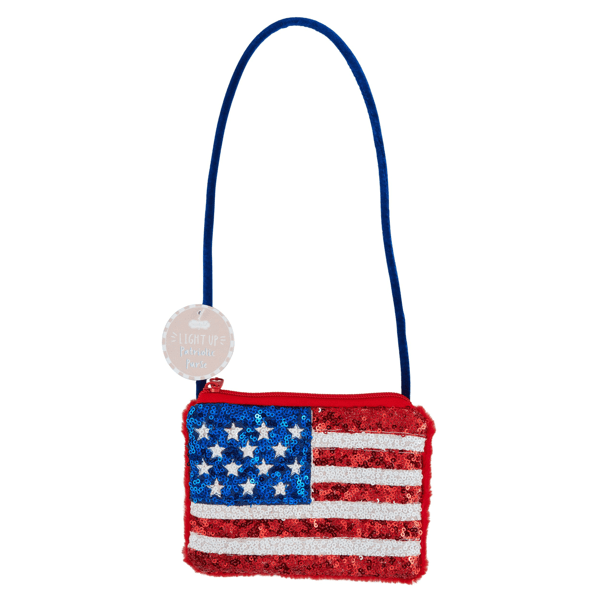 Patriotic Flag Light Up Purse