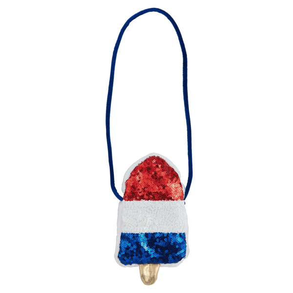 Sequin Patriotic Popsicle Light Up Purse