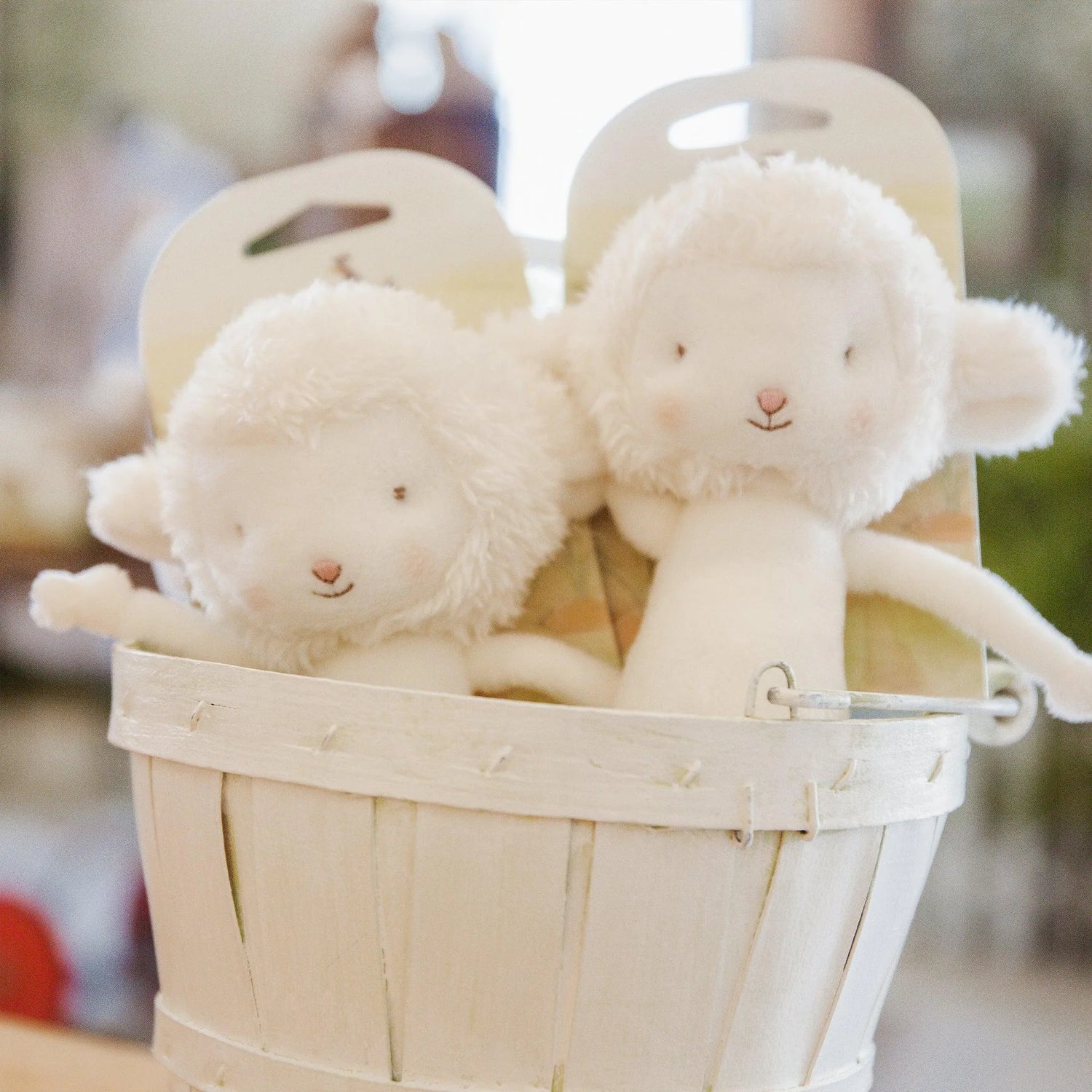 White Lamb Friendly Chime Rattle