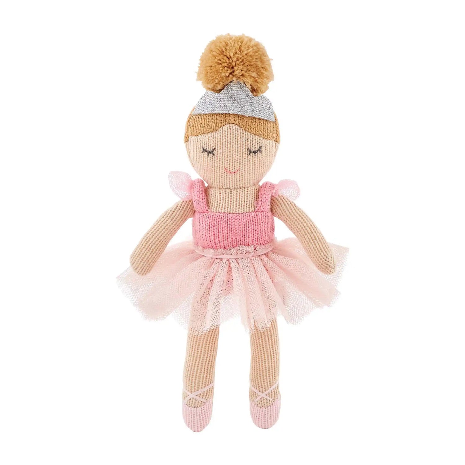 Mudpie Ballerina Knit Rattle