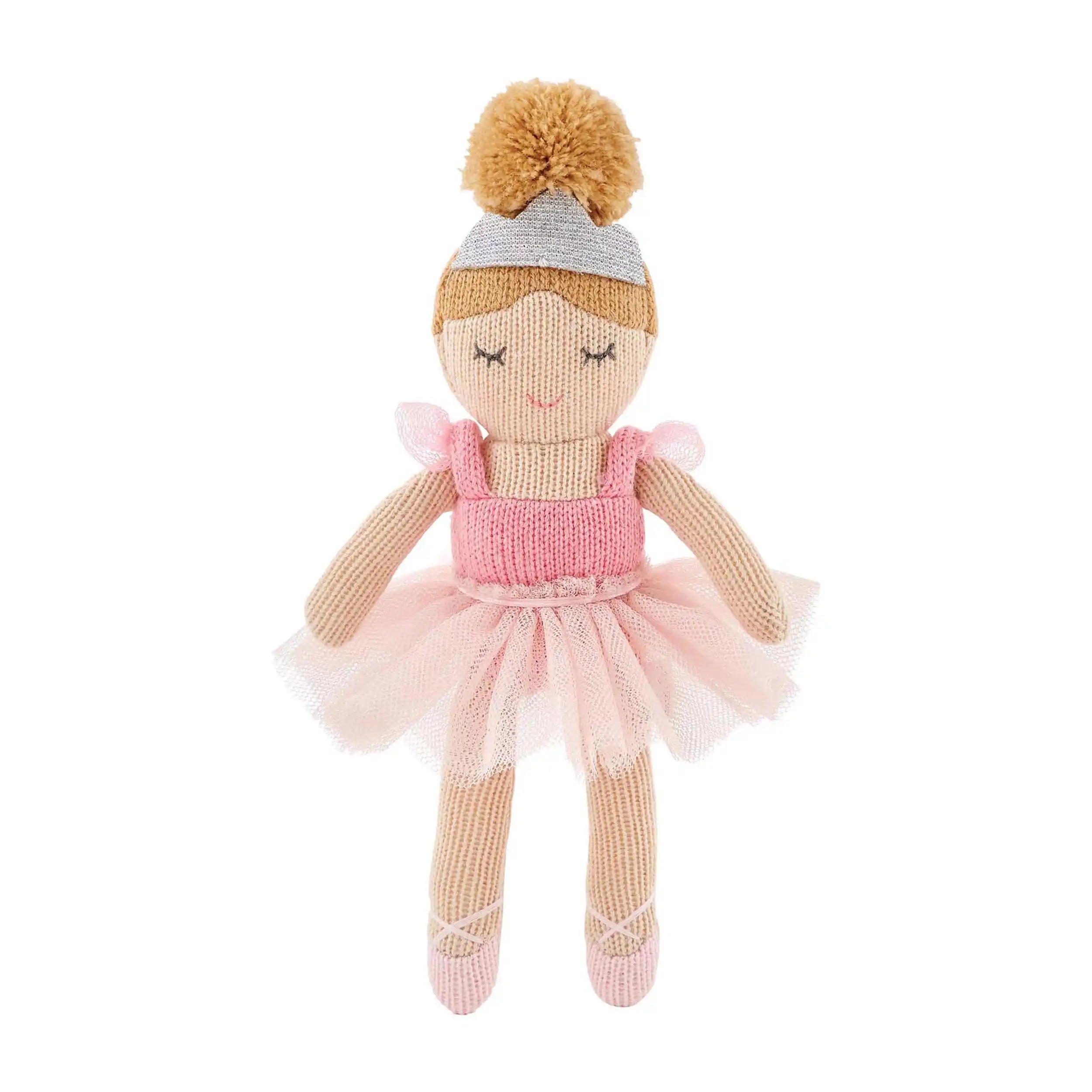 Mudpie Ballerina Knit Rattle