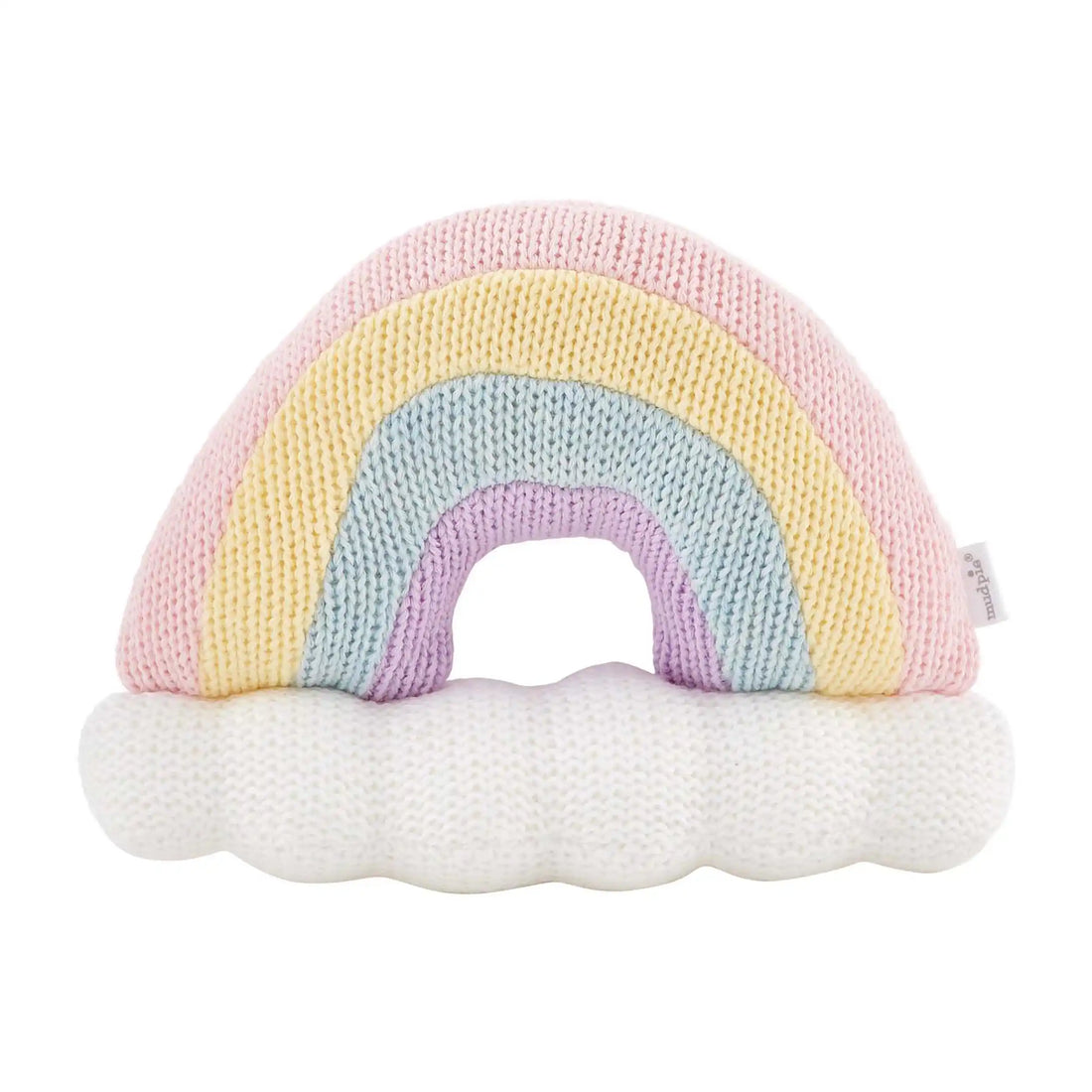 Mud Pie Knit Rainbow Rattle