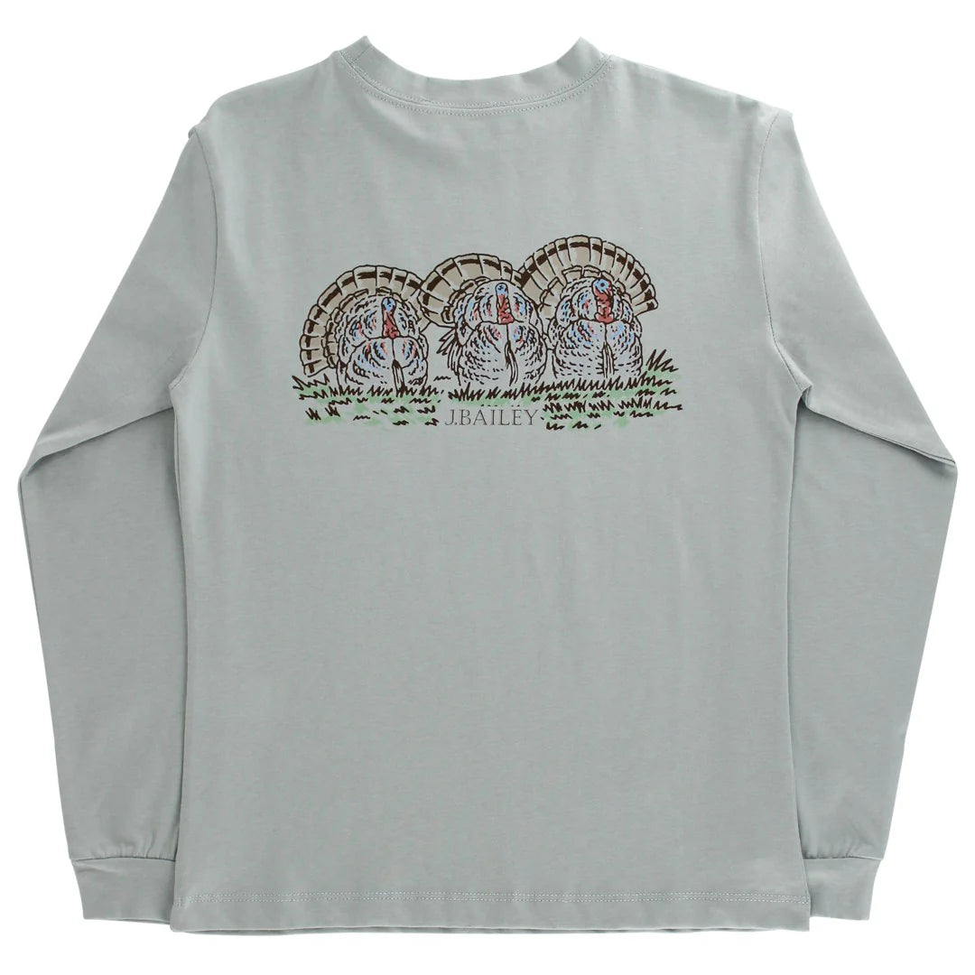 Bailey Boys LS Sage Logo T-Shirt: Turkey