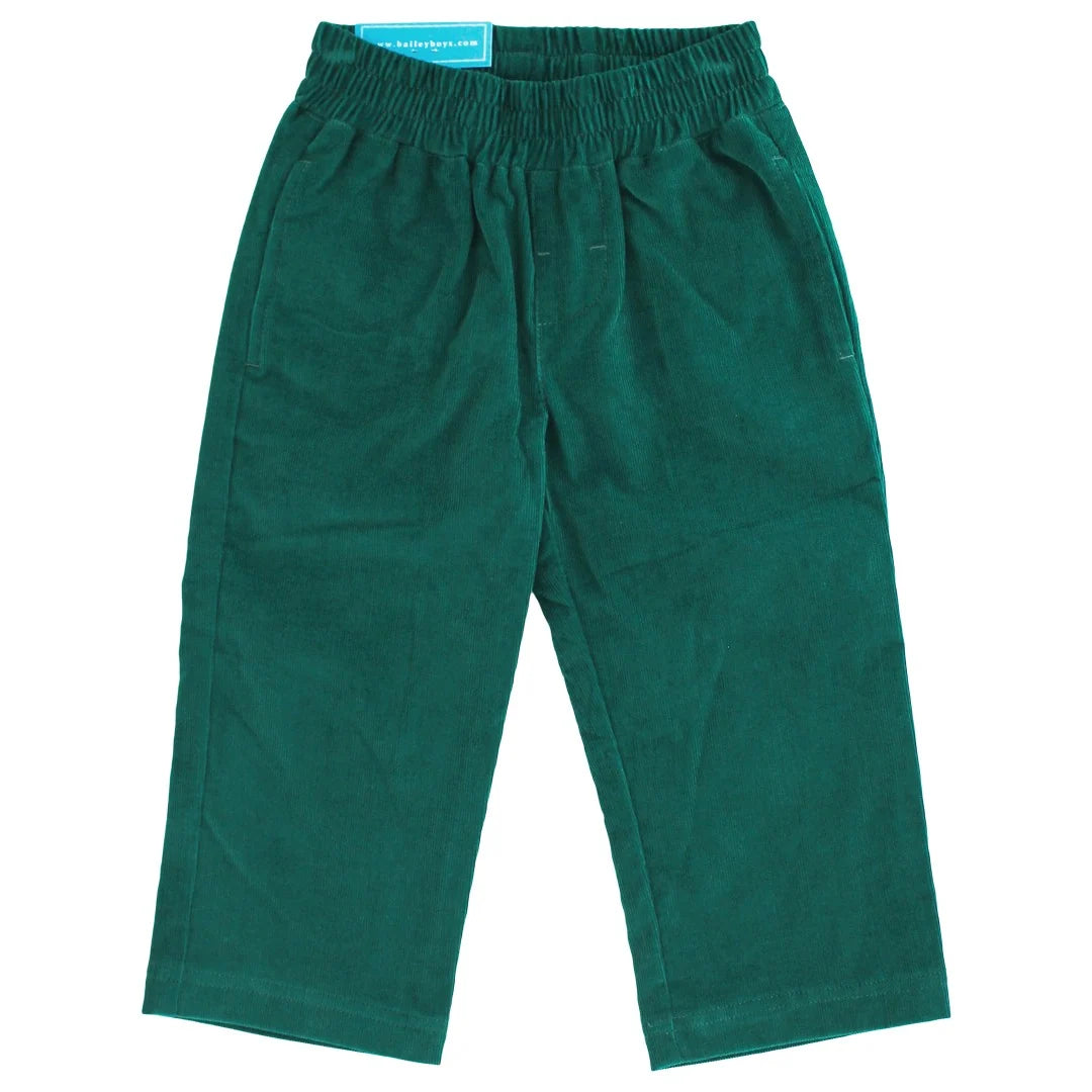 Bailey Boys Charlie Pull On Pant: Clover Corduroy