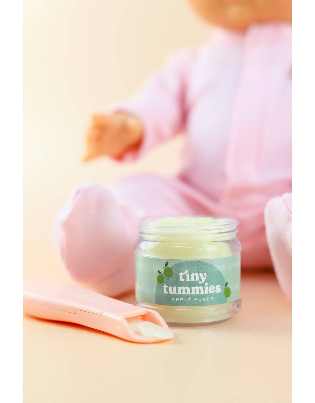 Apple Jelly Baby Doll Food with Jar and spoon