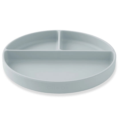 Baby Plate with Suction and Divided Portions - Sky Blue