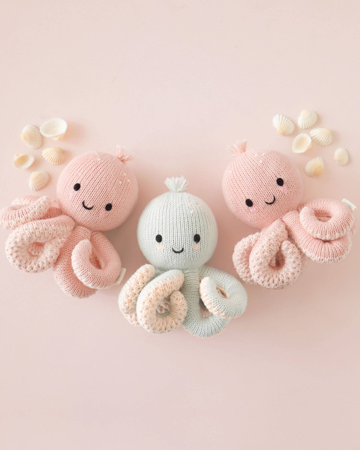 Cuddle + Kind Baby Octopus: Soft Coral Pink
