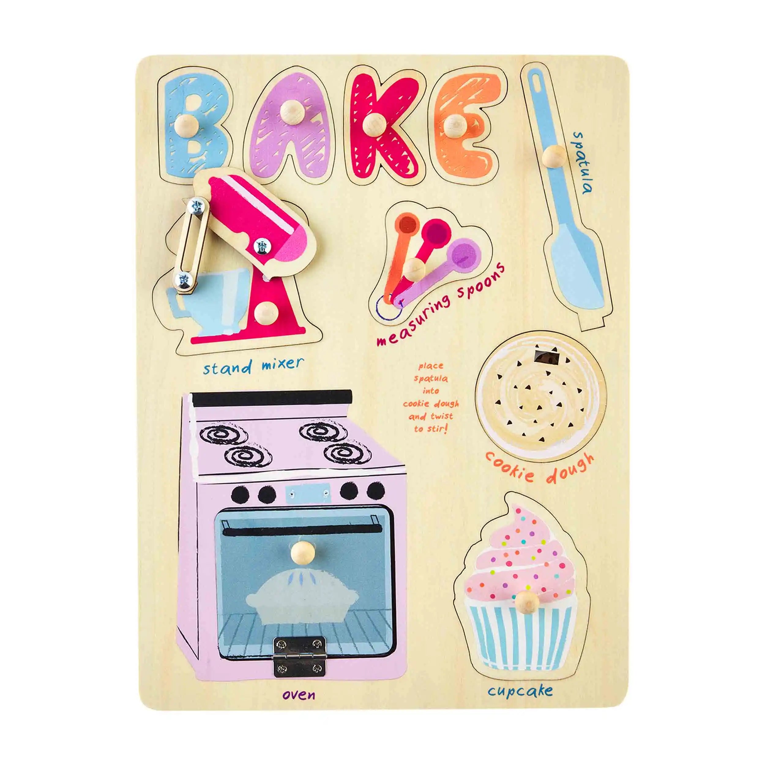 Bake Busy Board Wood Puzzle