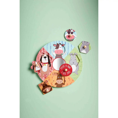 Mud Pie Peekaboo Wood Puzzle