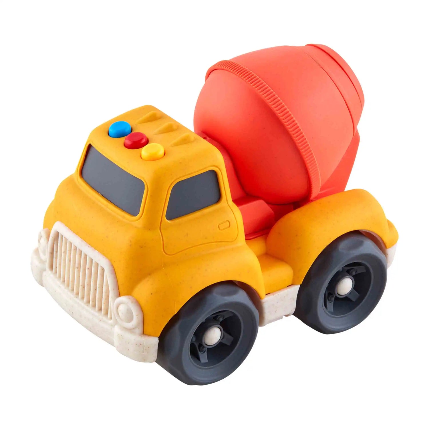 Mud Pie Yellow (Cement Mixer) Construction Toy Truck