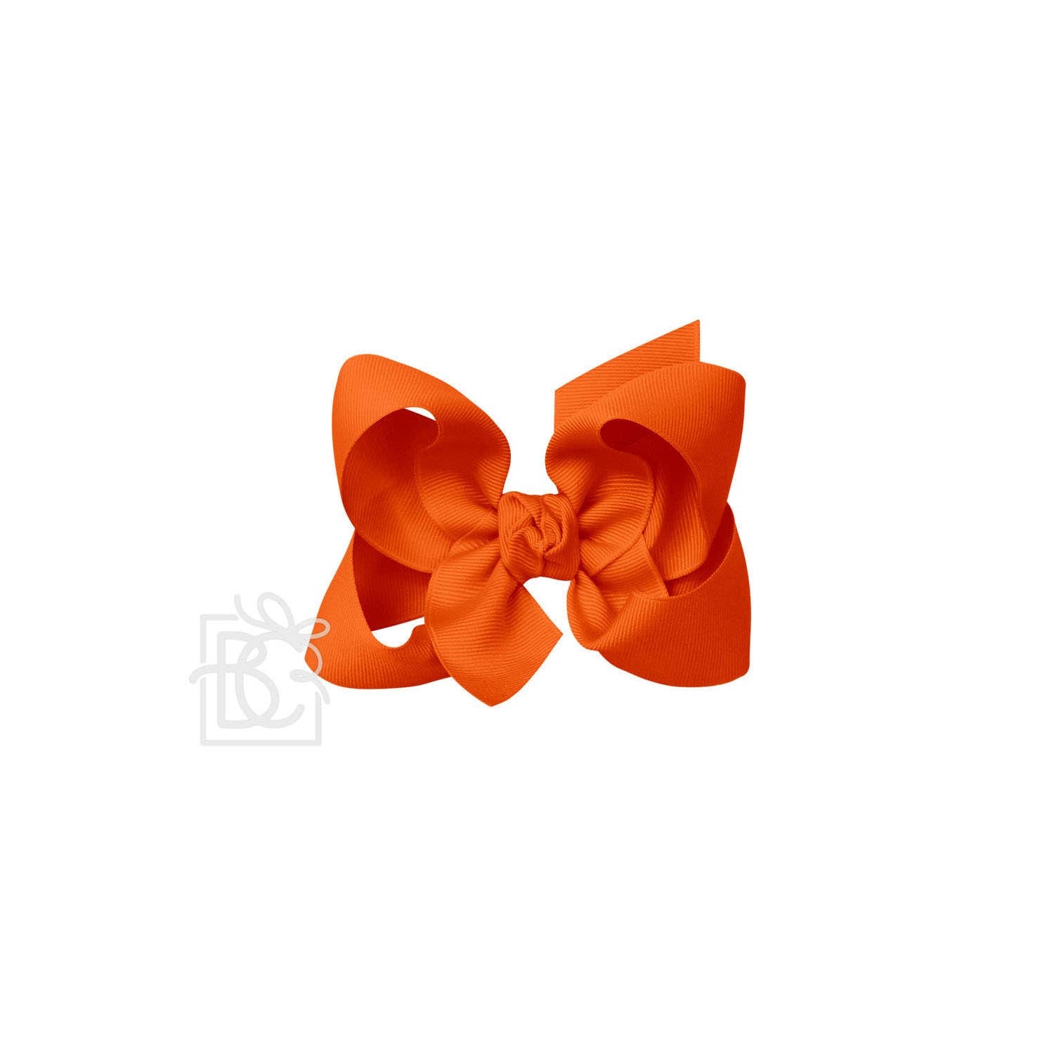 4.5&quot; Hairbow on Alligator Clip: Orange