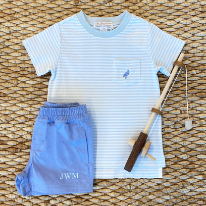 TBBC Carter Crewneck: Buckhead Blue Stripe with Park City Periwinkle