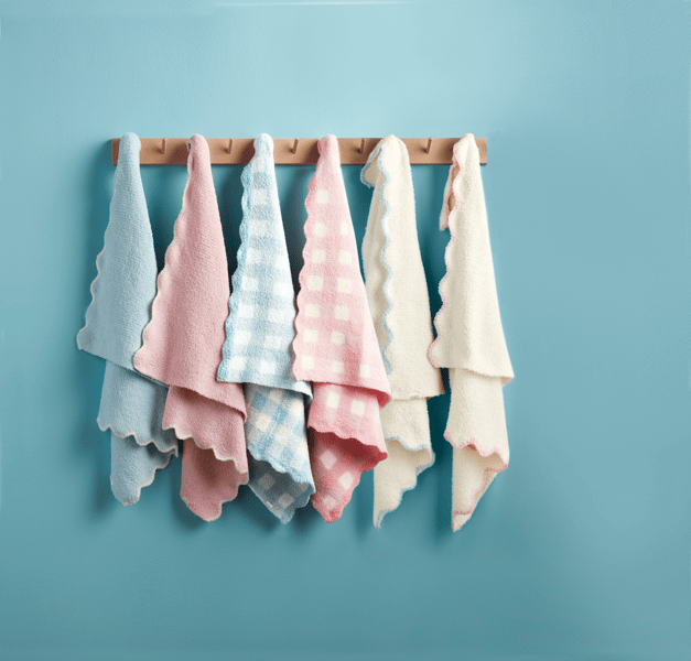Pink Gingham Chenille Baby Blanket