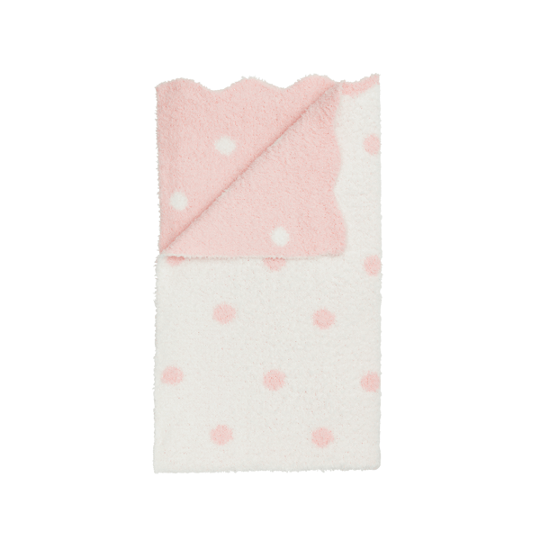 Pink Dot Chenille Baby Blanket
