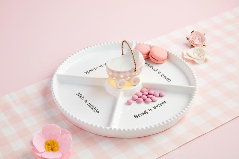 Pink Baby Carriage Light-Up Sitter