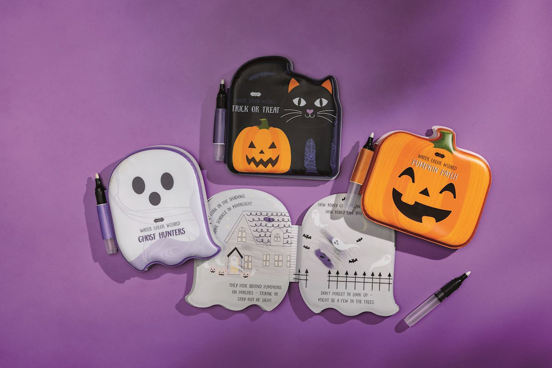 Halloween Watercolor Wizard Books