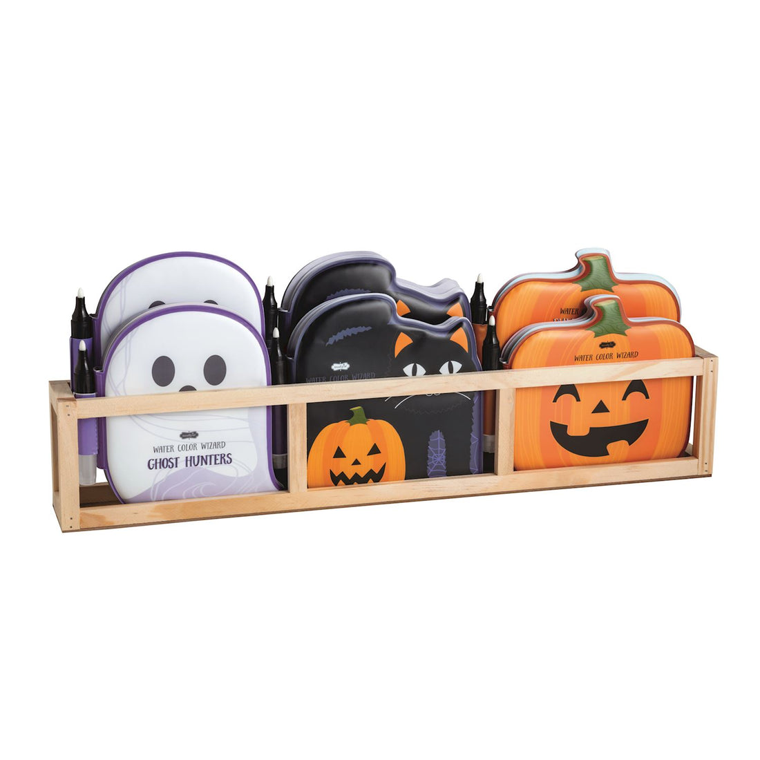 Halloween Watercolor Wizard Books