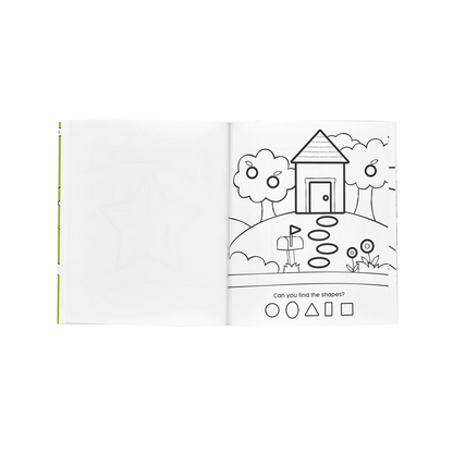 123: Shapes + Numbers Toddler Coloring Book