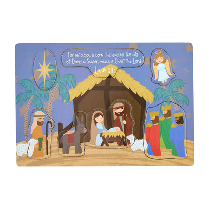 Mud Pie Nativity Story Wood Puzzle