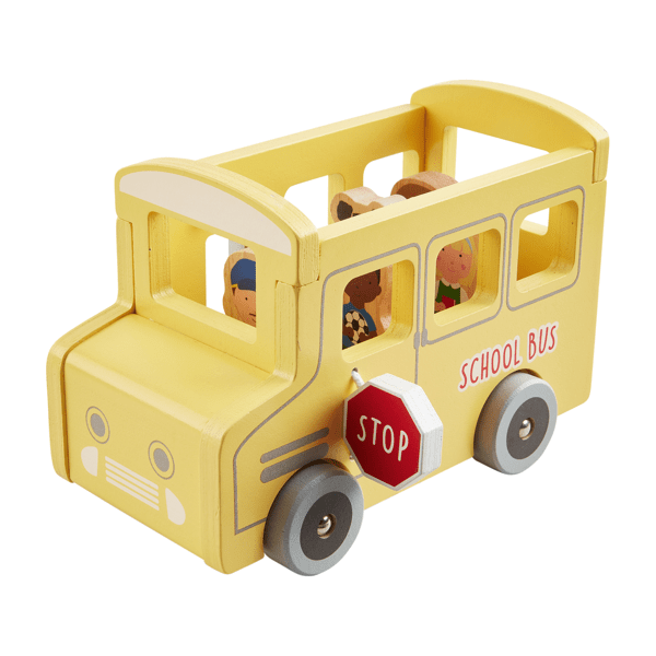 Wooden School Bus Play Set
