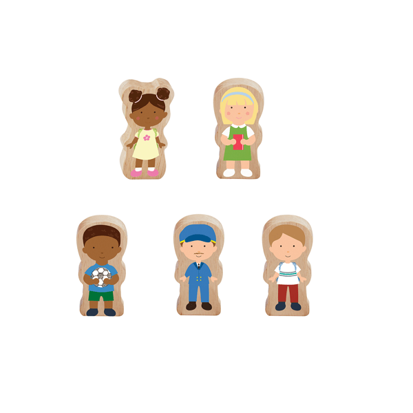 Wooden School Bus Play Set