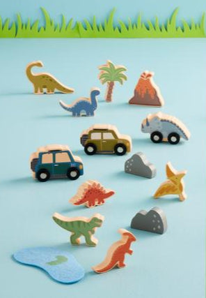 Dino Wood Toy Set