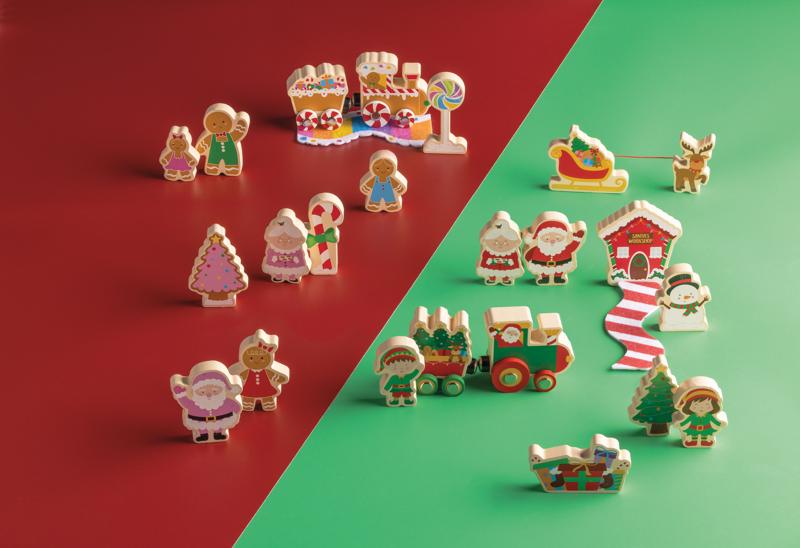 North Pole Wood Toy Set
