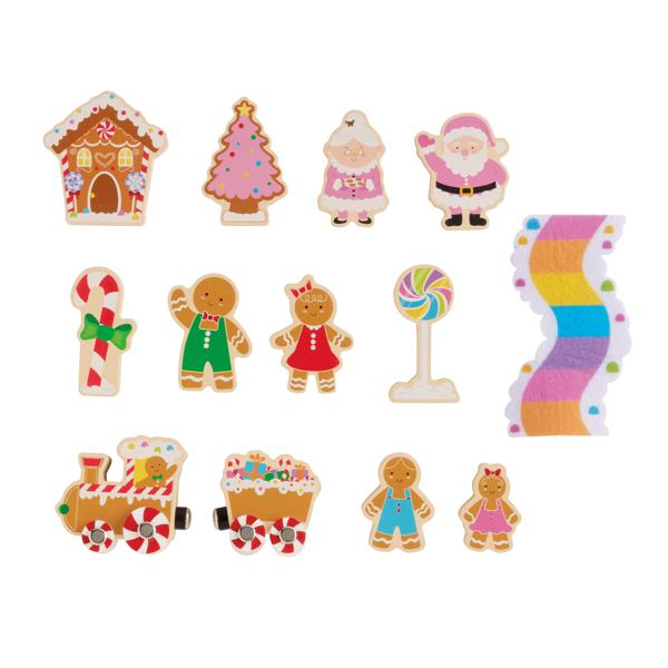 Gingerbread Wood Toy Set