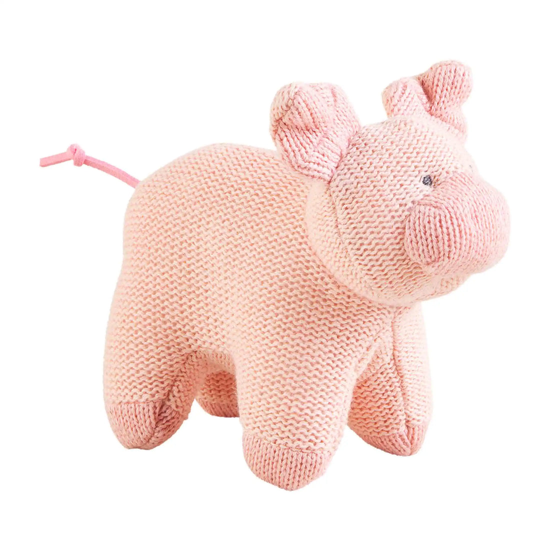 Mud Pie Farm Knit Rattle - Pig