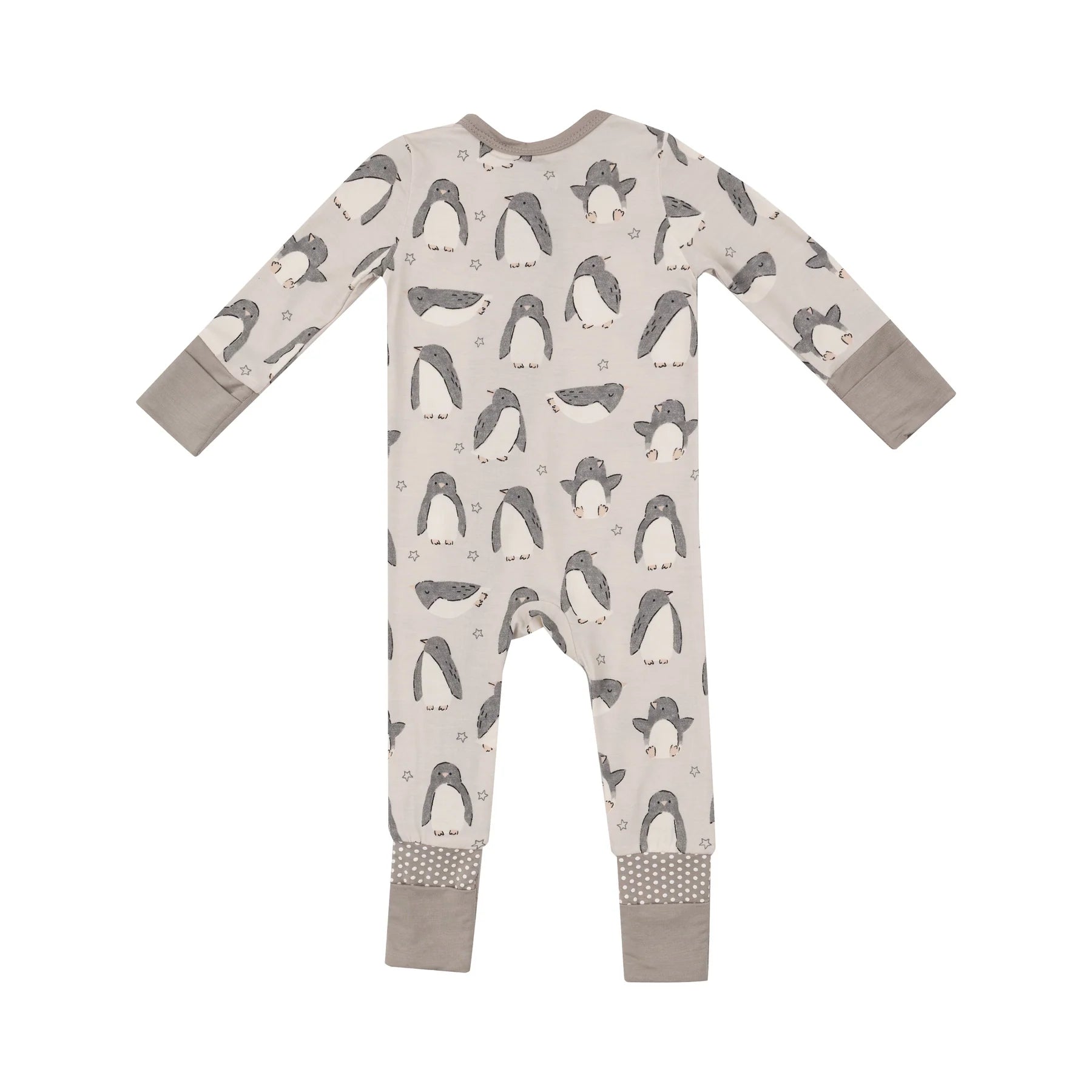 2-Way Zipper Romper: Penguin Pals