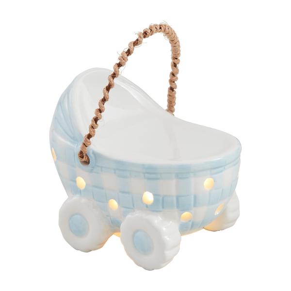 Blue Light Up Baby Carriage Sitter